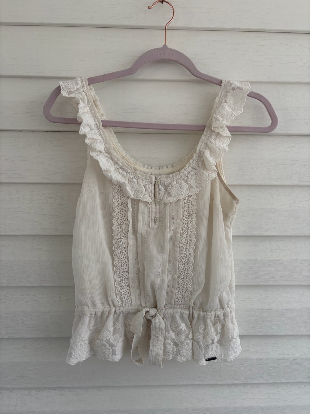 Abercrombie & Fitch Cream Lace Camisole